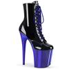 Pleaser - FLAMINGO1020 Bottes de plateforme, Pole dance chaussures - Chaussures de pole dance - Noir/Bleu Product image